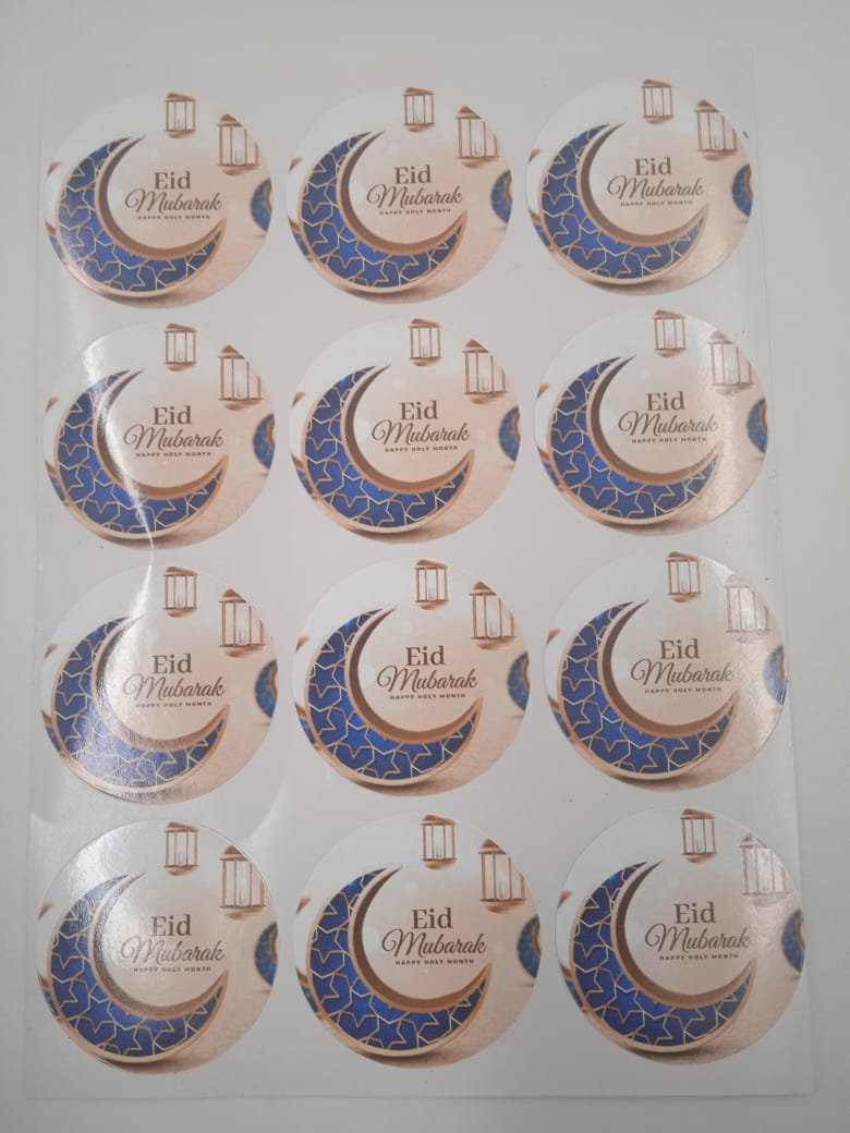 Eid Mubarak 12pc Stickers