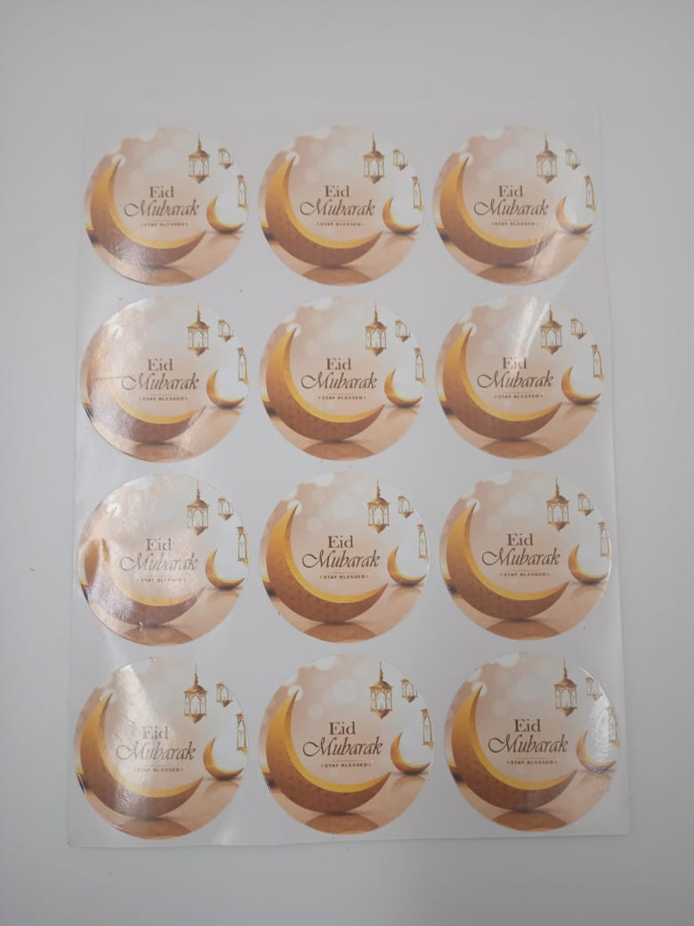 Eid Mubarak 12pc Stickers