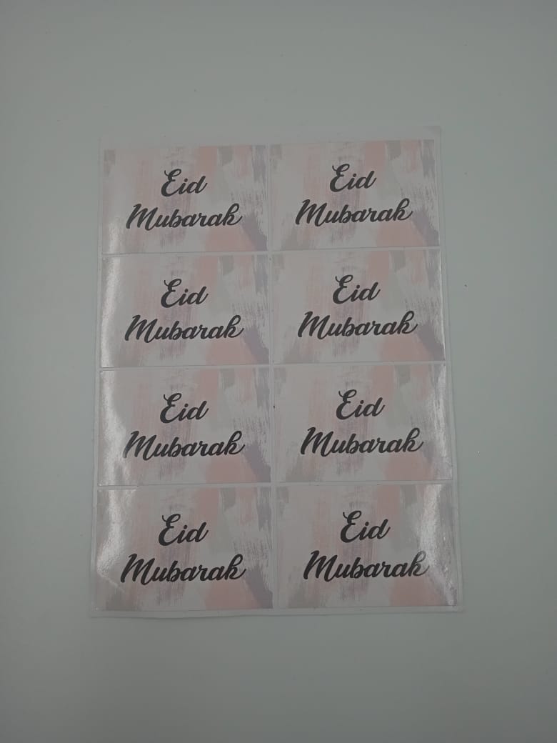 Eid Mubarak 8pc Stickers