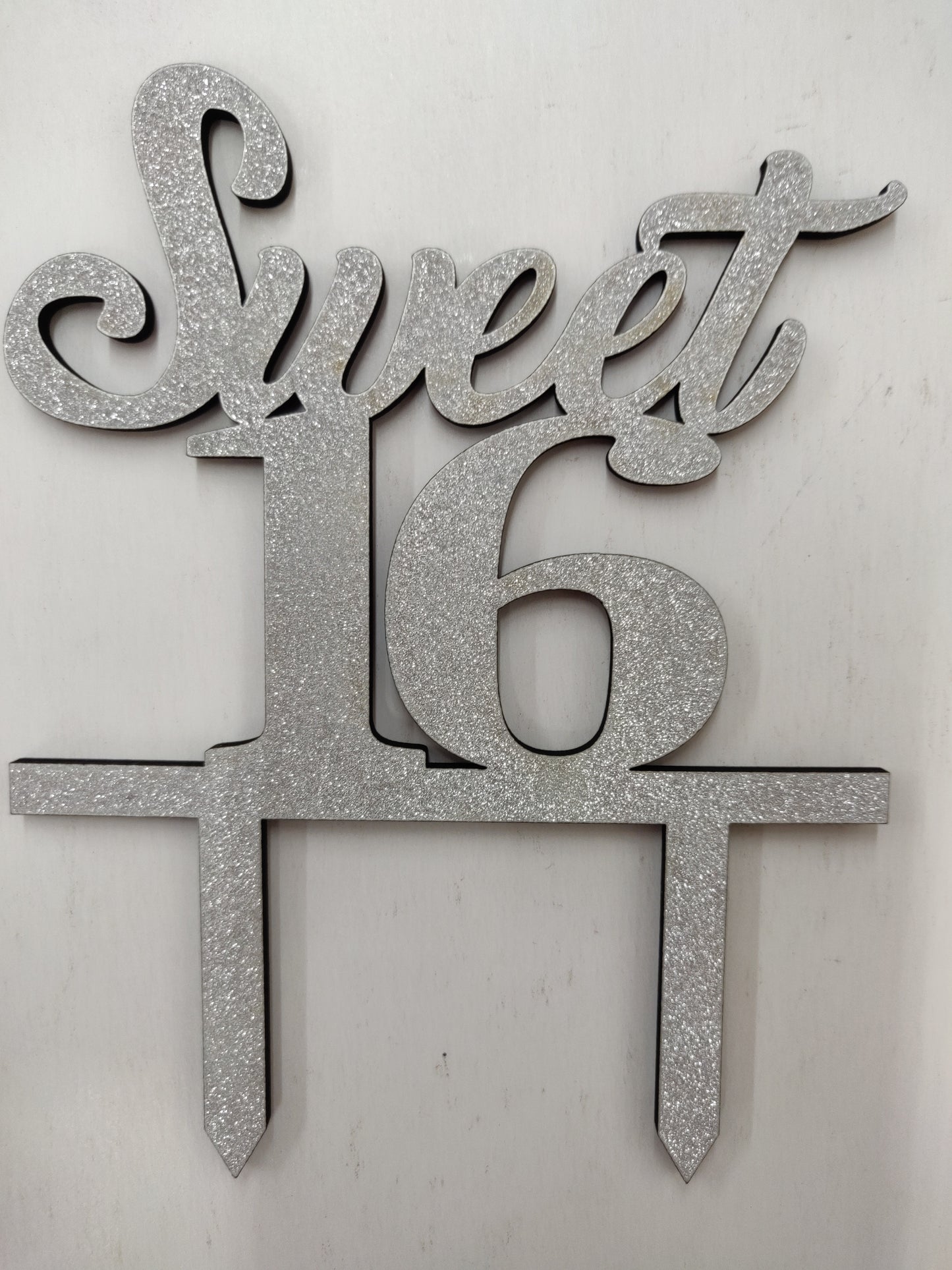 Sweet 16 Cake Topper