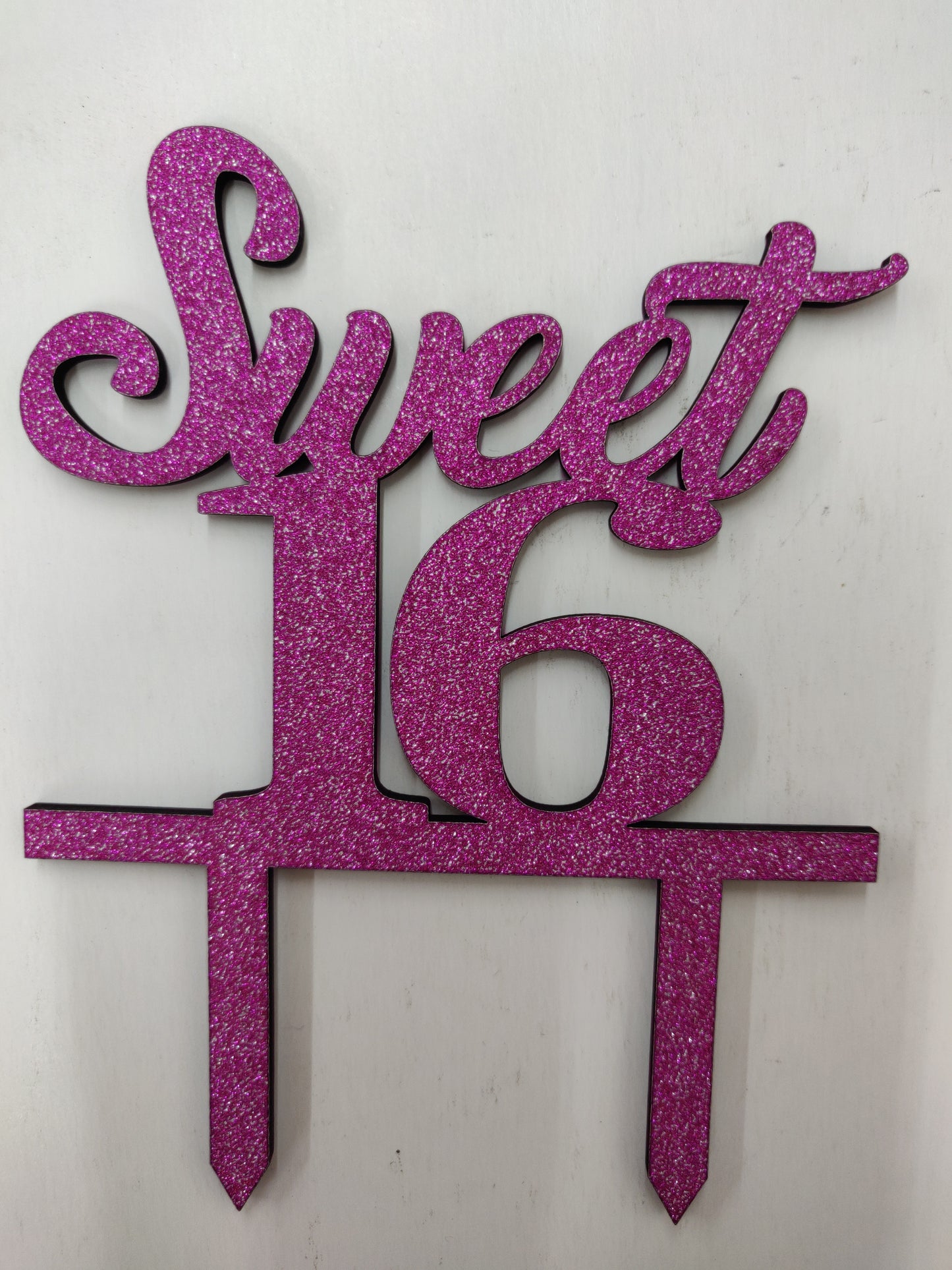 Sweet 16 Cake Topper