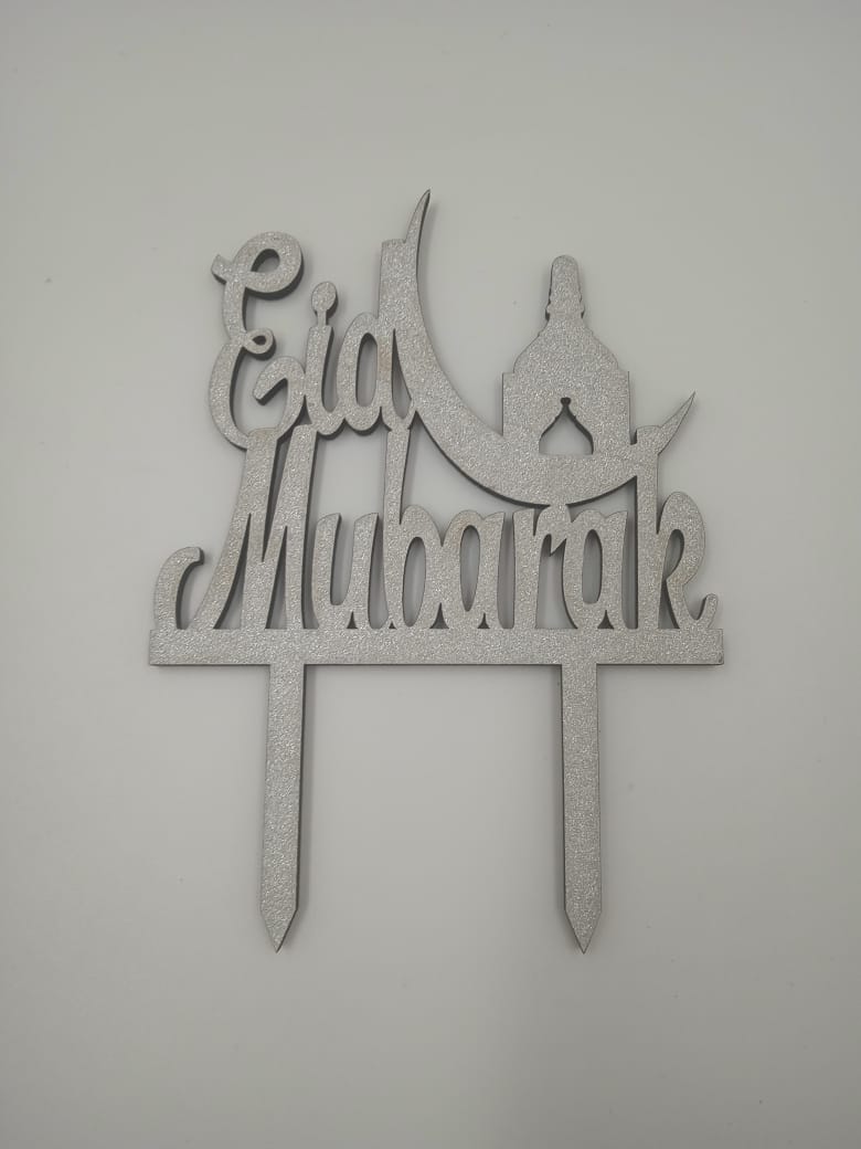 Eid Mubarak Cake Topper