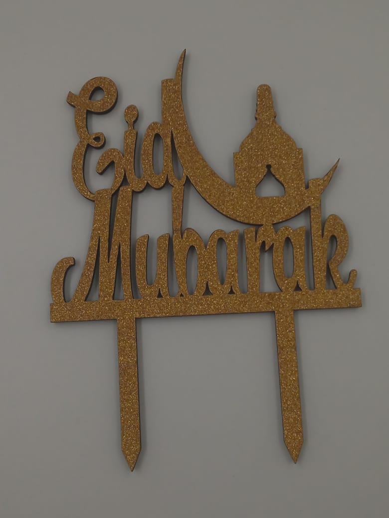 Eid Mubarak Cake Topper