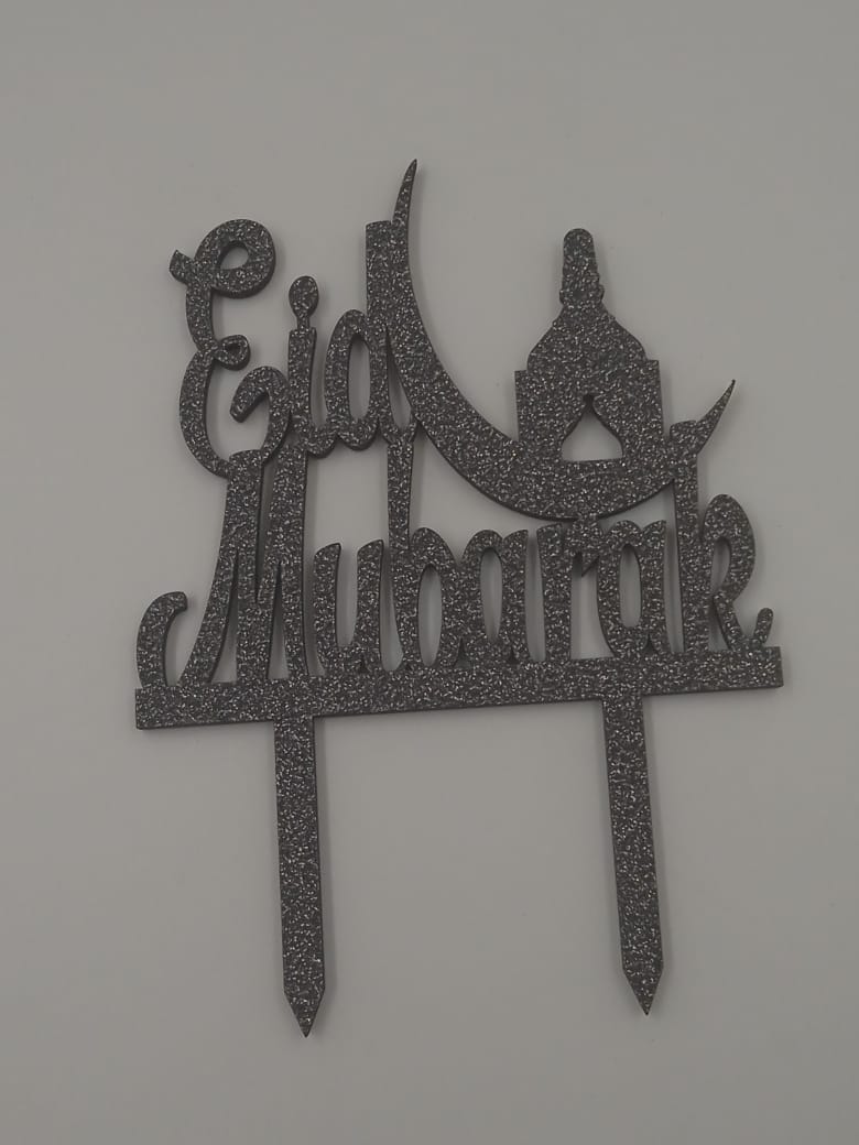 Eid Mubarak Cake Topper